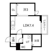 メリディアン貝ヶ森壱番館の間取り画像