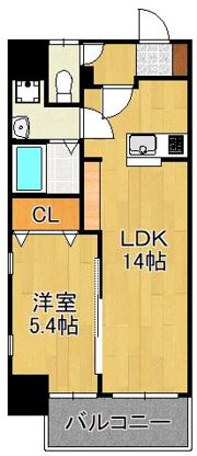 MDIプロスディブロ黒崎駅前の間取り画像