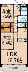 メゾンプチシャトー出口 A館の間取り画像
