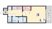プレサンスTHE神戸の間取り画像