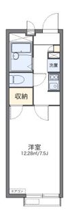 レオパレスフローラ Sの間取り画像