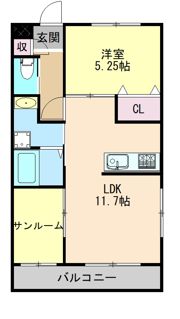 ピース リベルタ kita sakoA棟の間取り画像