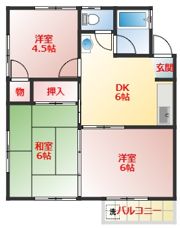 コーポたくみの間取り画像