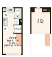 マルバ上板橋の間取り画像