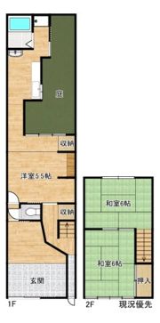 寺町211番1貸家の間取り画像