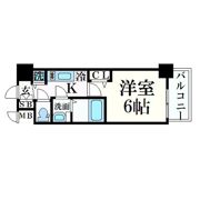 プレサンス心斎橋ブライトの間取り画像