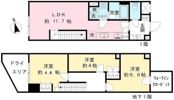 COEUR BLANC八幡山の間取り画像
