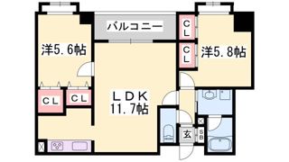 アランチャ花隈の間取り画像
