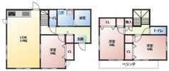 塚原戸建の間取り画像
