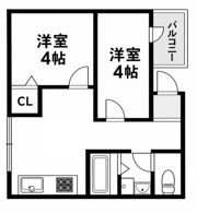 コーポラス村瀬の間取り画像