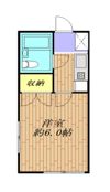 Villa MorE 赤塚 203号室の間取り画像
