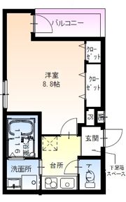 フジパレス豊里中央公園Ⅲ番館の間取り画像