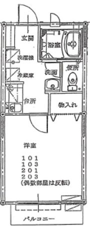メゾンソレイユの間取り画像
