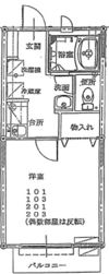 メゾンソレイユの間取り画像