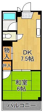 末廣ハイツの間取り画像