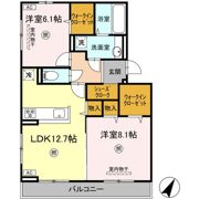 D-ROOM中井の間取り画像