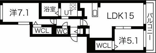 エスタシオン千歳の間取り画像