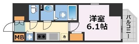 エスリード難波ザ・ブライトの間取り画像