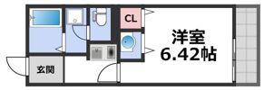 アビタシオン桃谷の間取り画像