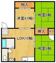 コーポマタケBの間取り画像