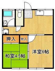 コーポマタケC棟の間取り画像