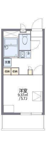 レオパレスカナサラの間取り画像