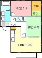 フォブール幸の間取り画像