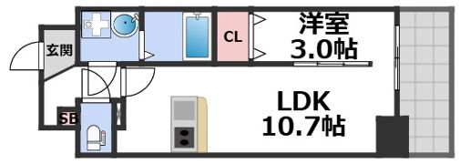 ソシオ心斎橋の間取り画像