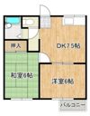 グリーンヒルハイツA棟の間取り画像