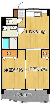 コートハウス大手町の間取り画像
