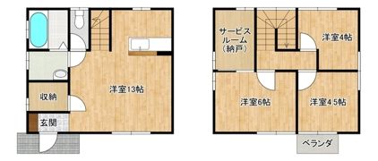 万博C6住宅2号棟の間取り画像