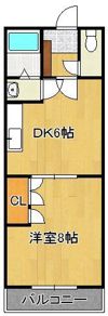 コーポ美生2の間取り画像