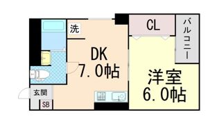フェザー豊中マンションの間取り画像