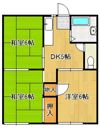コーポラスタカハB棟の間取り画像