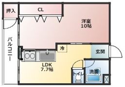 エターナルシティー公園 1号館の間取り画像