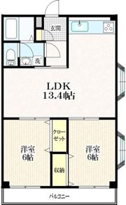 メゾン花月の間取り画像