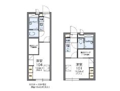 レオパレス宮本長栄の間取り画像
