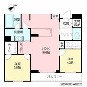 シャーメゾンステージ青葉の間取り画像