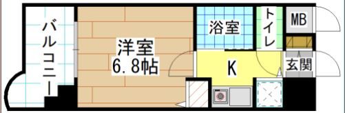 ライオンズマンション小倉駅南第3の間取り画像