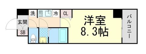 ASCLAIRE KOBE HIGASHINADAの間取り画像