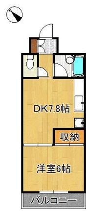 ヒットパークレジデンス三萩野の間取り画像