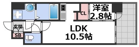 ワールドアイ大阪フェリーチェの間取り画像
