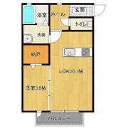 朝日レジデンス富士見ヶ丘の間取り画像