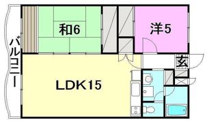 シャルマン市坪の間取り画像