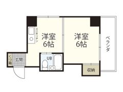 Kマンションの間取り画像