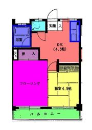 コーポサクライの間取り画像