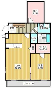 クレサンテームの間取り画像