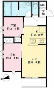 ラララ テラスの間取り画像