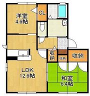 ファミーユ樹 Bの間取り画像