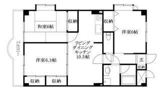 サンディッシュ久米の間取り画像